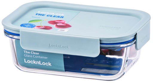 LocknLock "CLEAR" obdélníková dóza 0,630 l mint