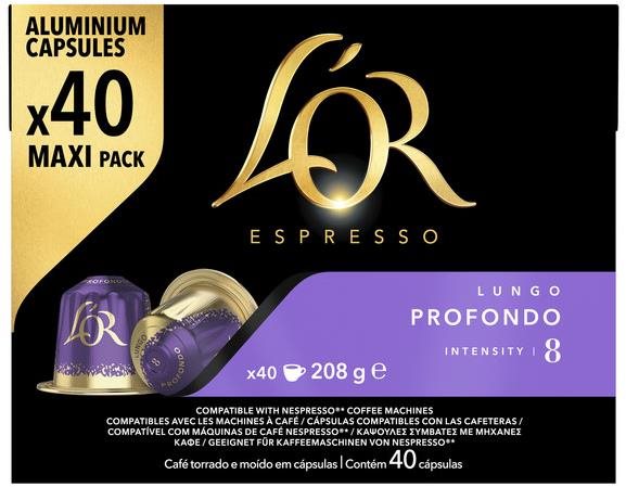 L'OR Profondo 40 hliníkových kapslí