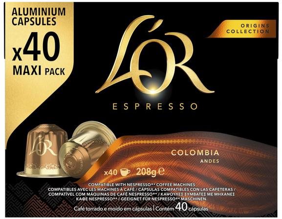 L'OR Espresso Colombia 40 ks kapslí