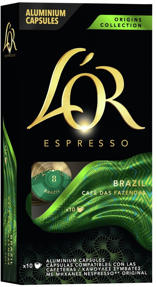 L'OR Espresso Brazil 10 kapslí