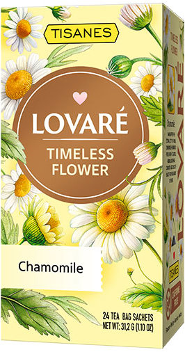 Lovaré Timeless Flower bylinný čaj heřmánek, 31,2 g, 24 sáčků