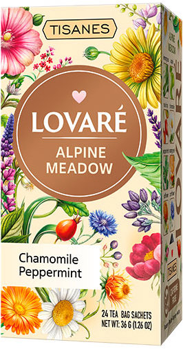 Lovaré Alpine Meadow bylinný čaj 36 g, 24 sáčků