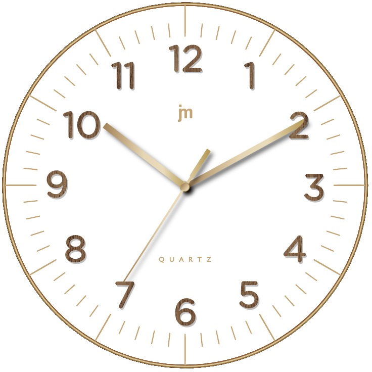 LOWELL Designové nástěnné hodiny 00972B 30 cm
