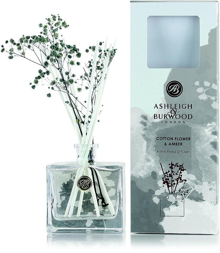 Ashleigh & Burwood COTTON FLOWER & AMBER IN BLOOM GREY