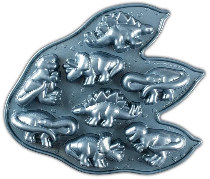 Nordic Ware 8 ks dinosaurus modrá