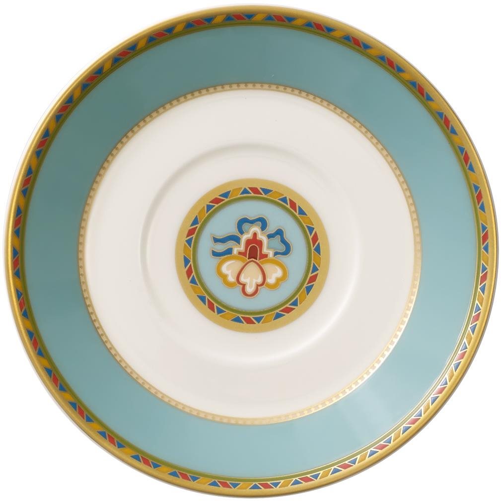 VILLEROY & BOCH SAMARKAND AQUAMARIN Podšálek k šálku na Espresso