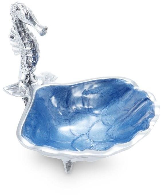 JULIA KNIGHT SCALLOP SEA HORSE azurová