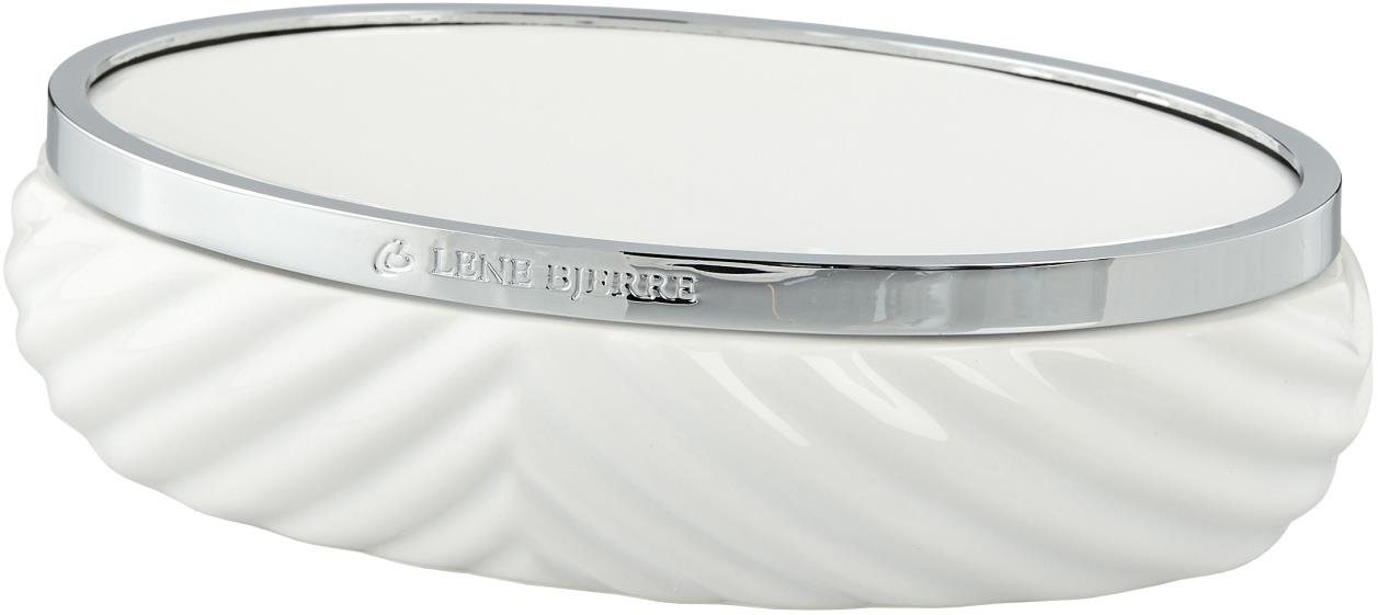 LENE BJERRE MILDA bílá - stříbrná, 14,5 cm