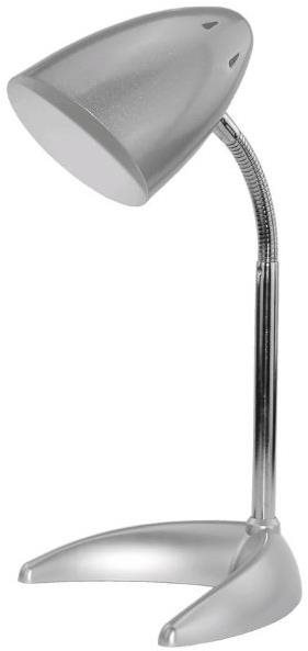Avide Stolní lampa E27 stříbrná se základnou ve tvaru C