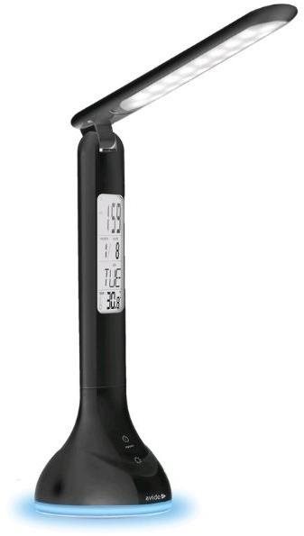 Avide Nabíjecí stmívatelná LED lampa s diplejem 4W RGB černá