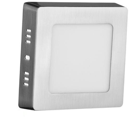 Avide přisazený LED panel 6W denní čtvercový matný chrom