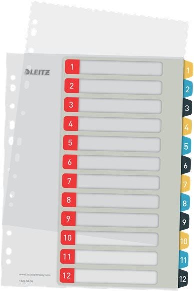 LEITZ Cosy A4 1-10 - rozřaďovač A4, robustní design, kvalitní plast