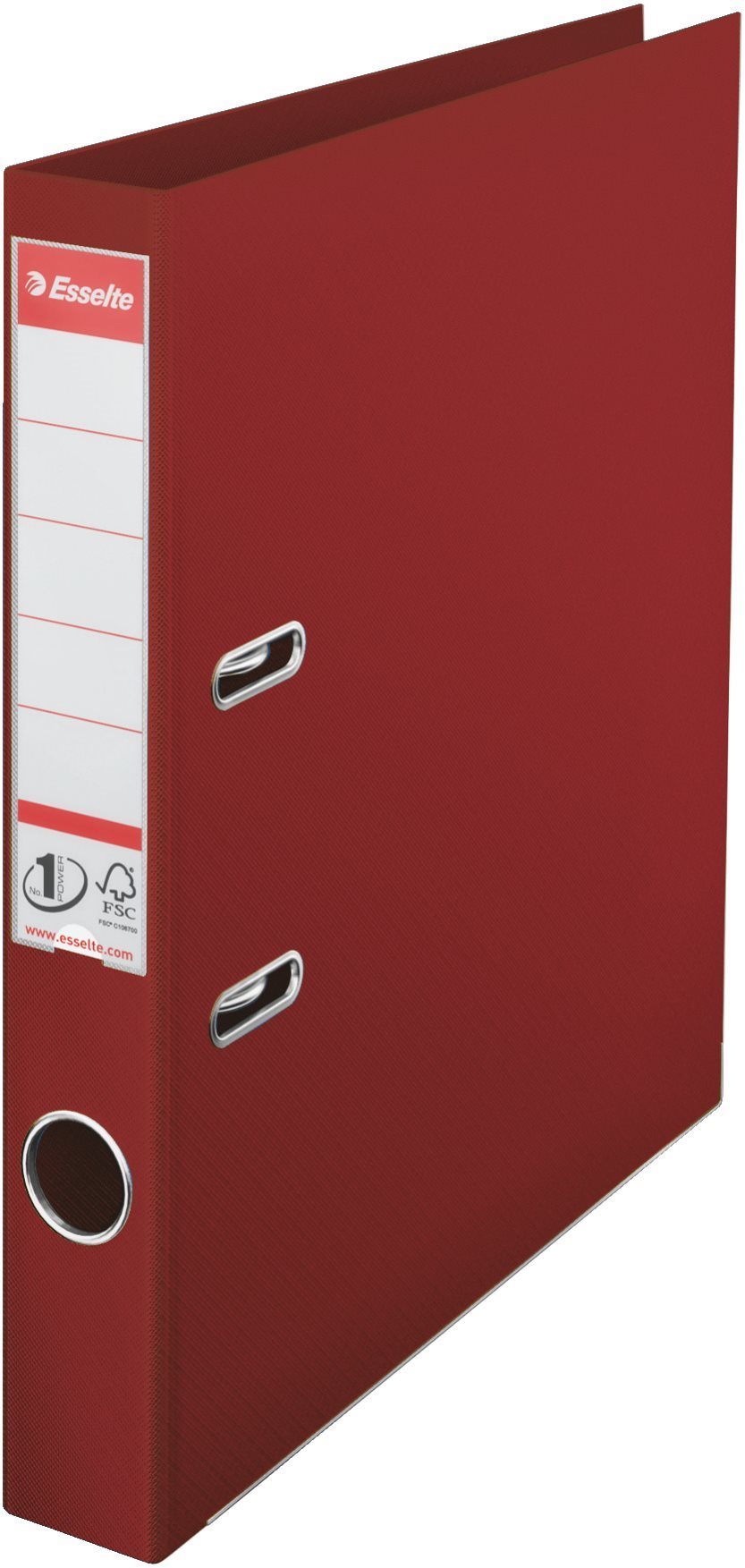 ESSELTE No. 1 Power A4 50mm červený - šanony pro organizaci a archivaci dokumentů