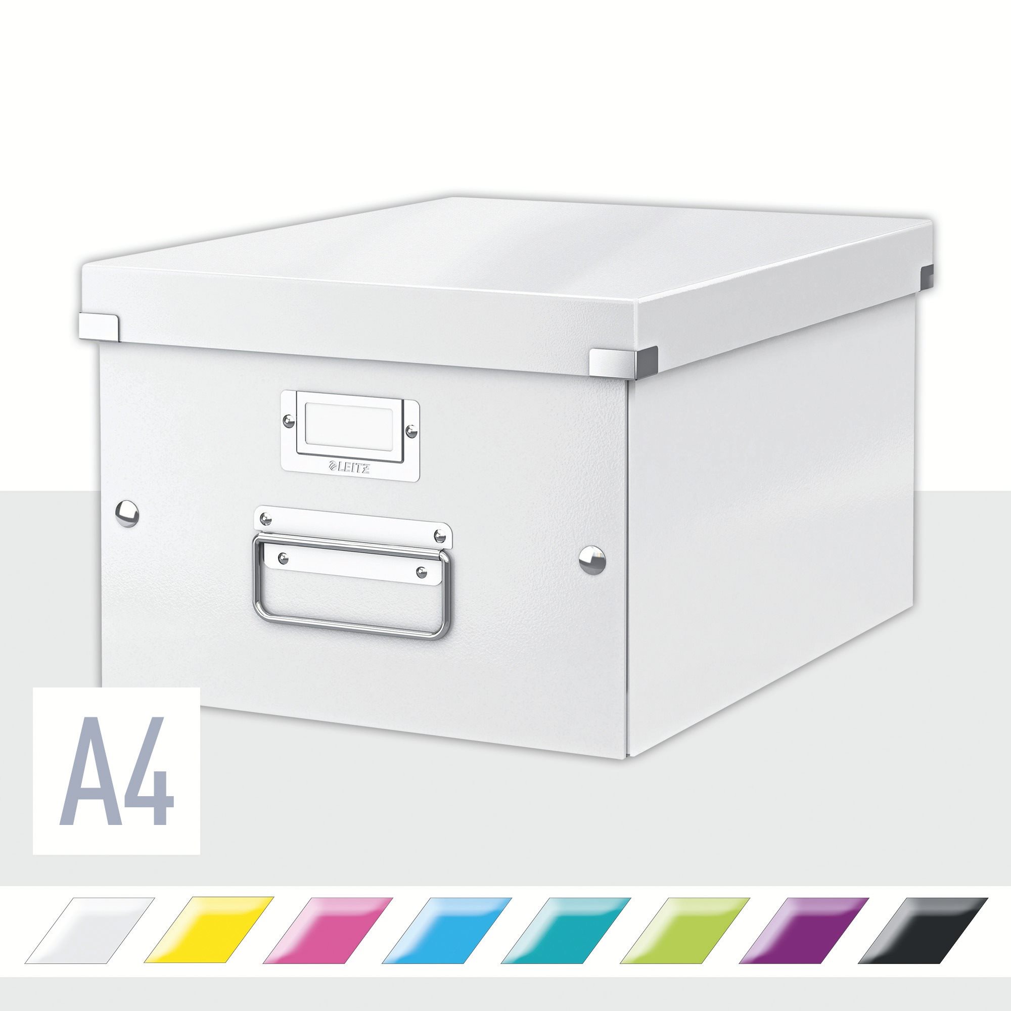 Archivační krabice LEITZ WOW Click & Store A4 v bílém provedení
