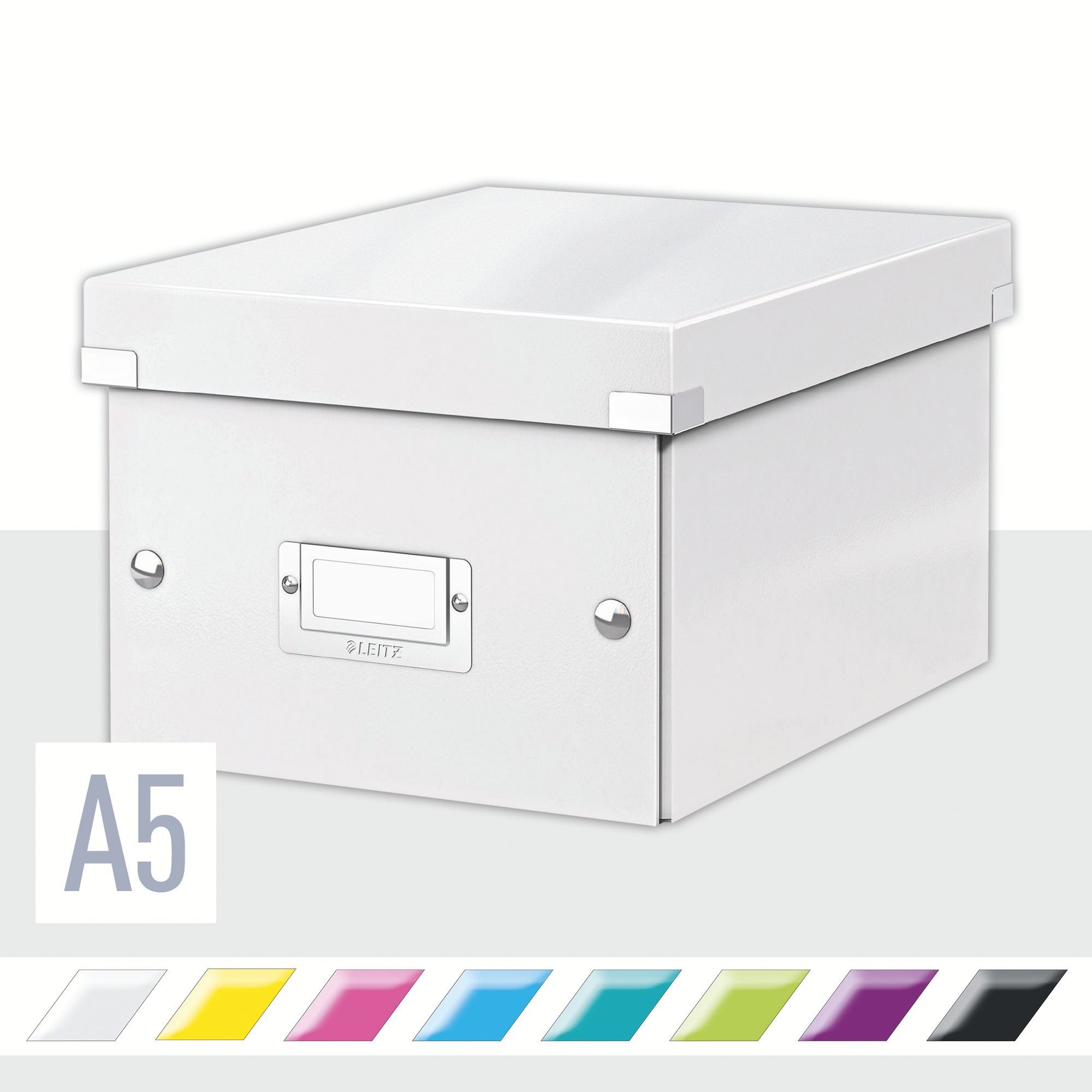 Archivační krabice LEITZ WOW Click & Store A5 v bílé barvě