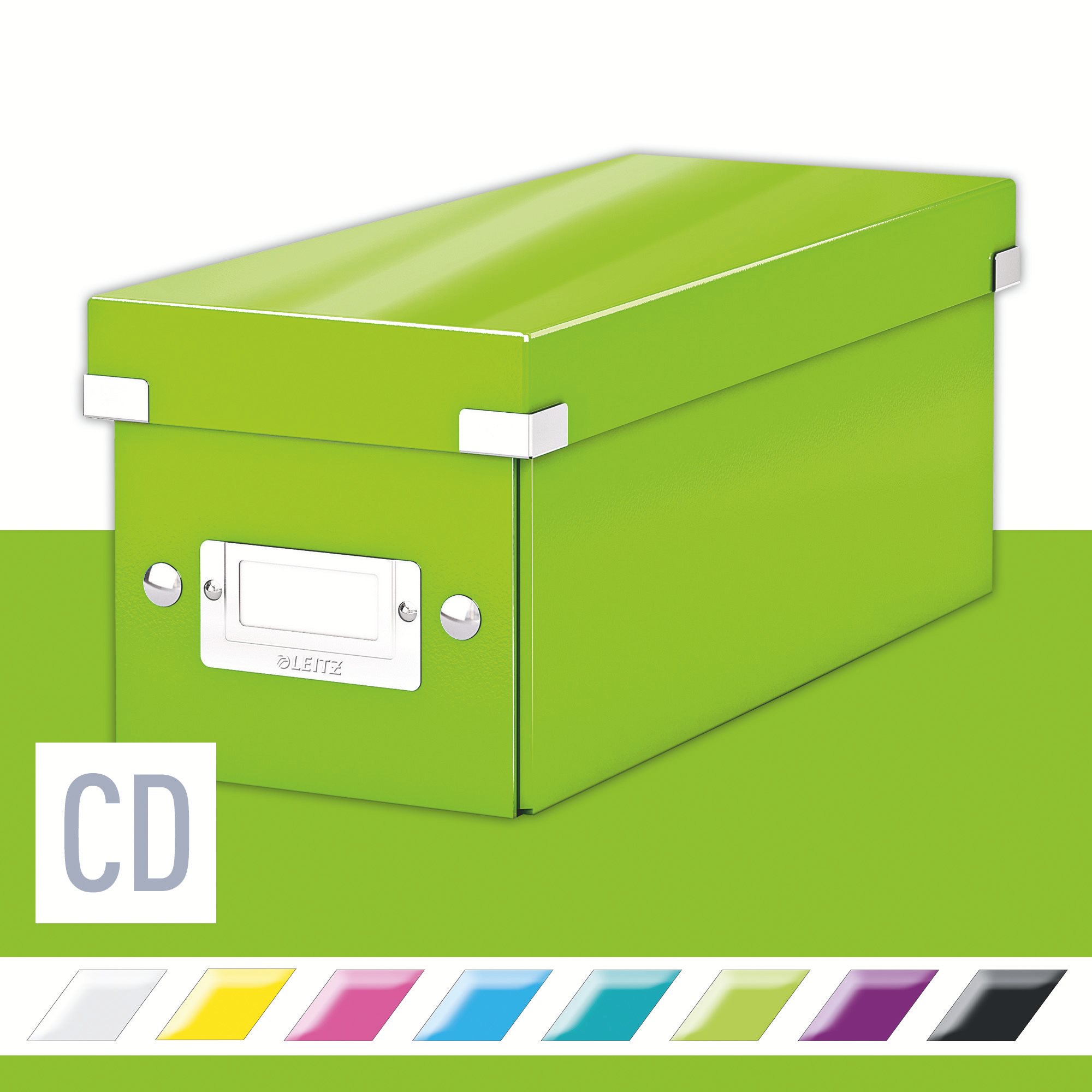 LEITZ WOW Click & Store CD 14.3 x 13.6 x 35.2 cm, zelená