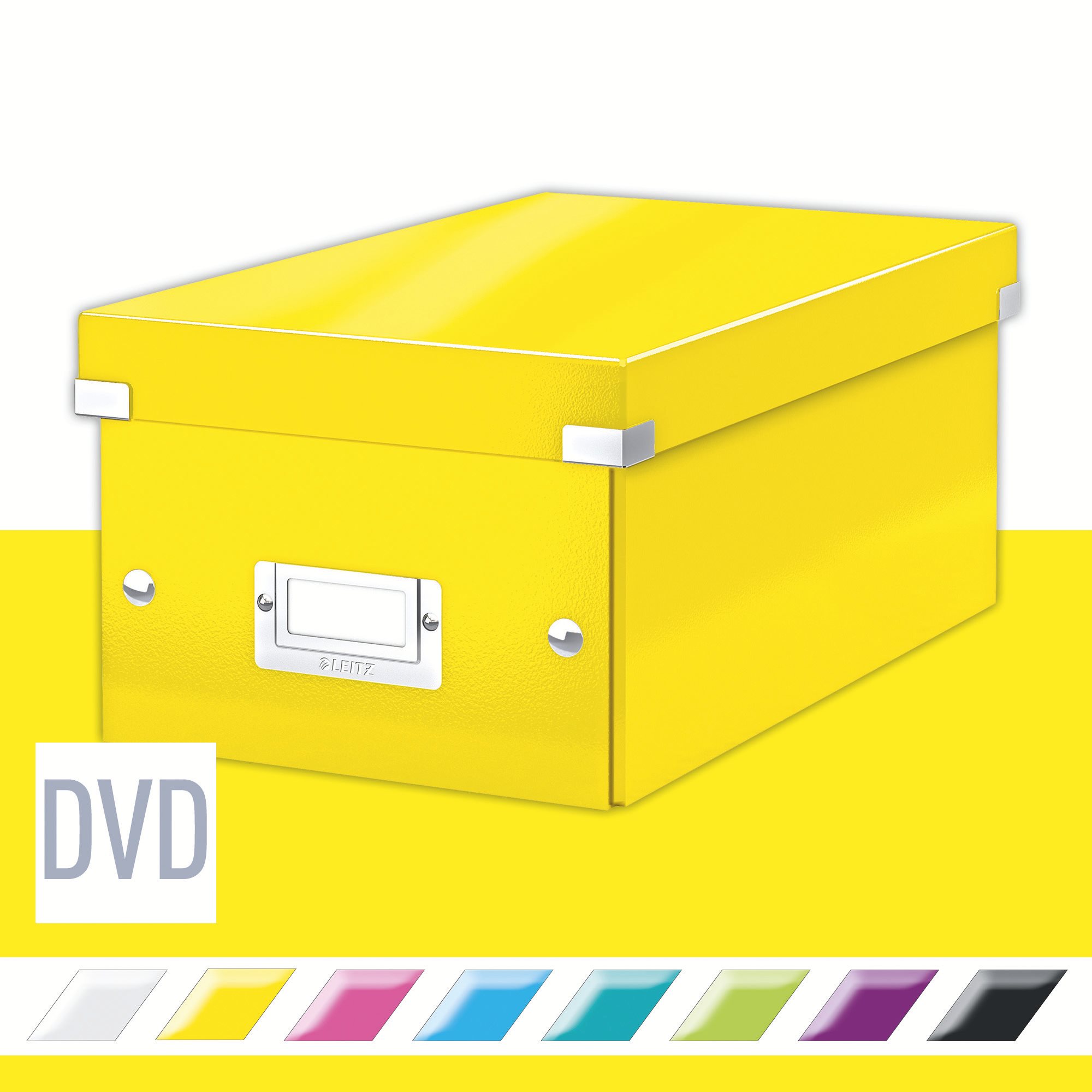 LEITZ WOW Click & Store DVD - archivační krabice pro dokumenty a digitální média.