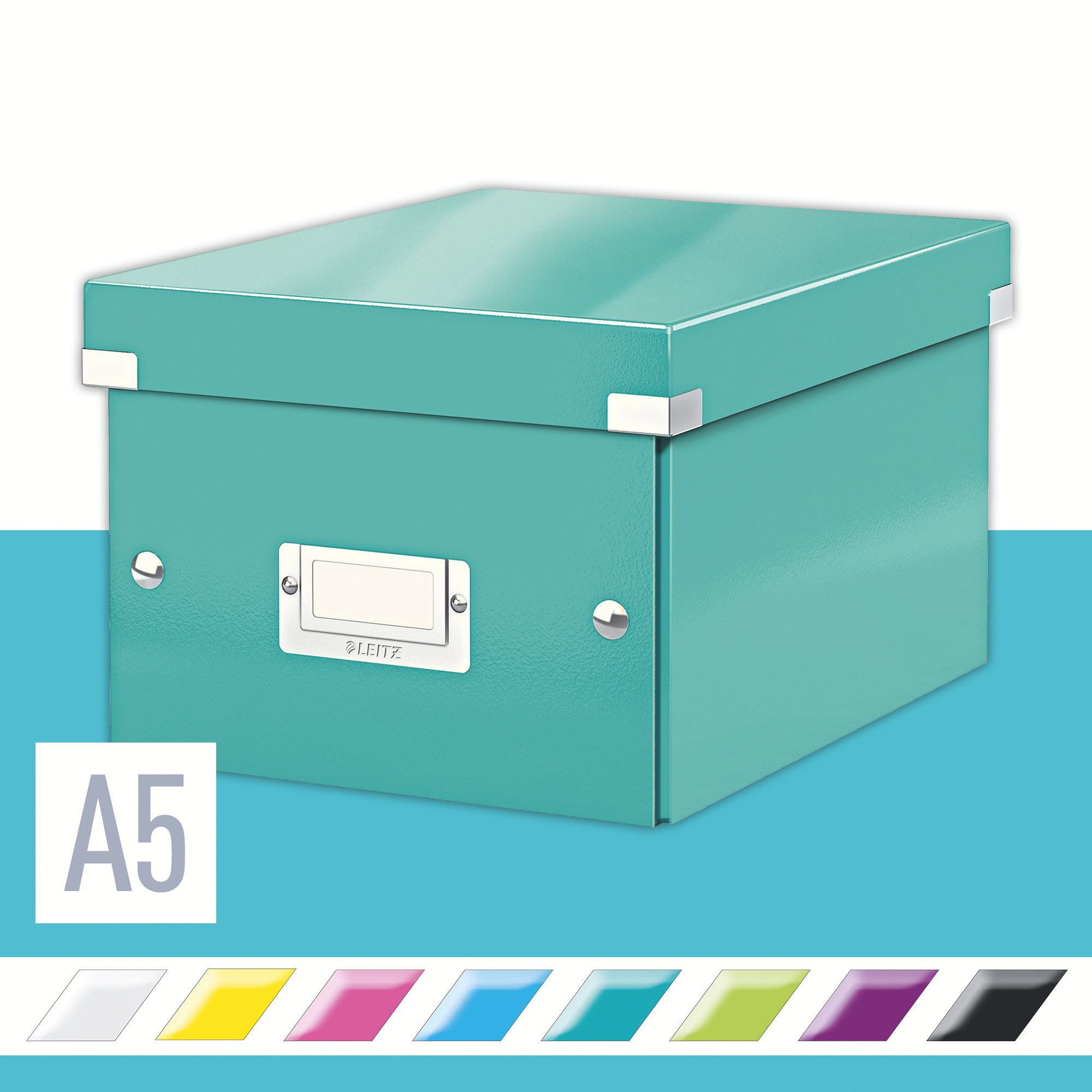 LEITZ WOW Click & Store A5 22 x 16 x 28.2 cm, ledově modrá