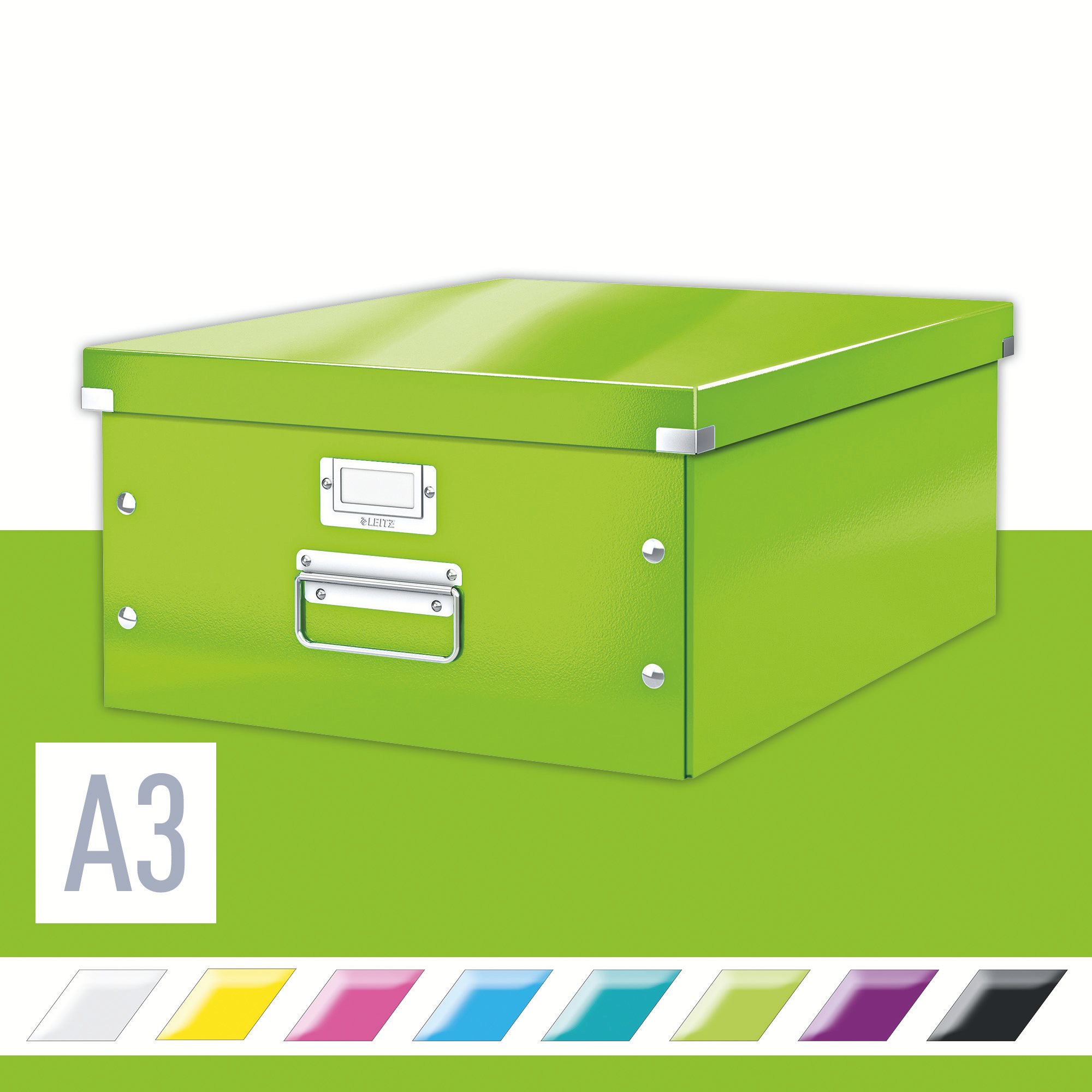 Archivační krabice LEITZ WOW Click & Store A3 36.9 x 20 x 48.2 cm, zelená