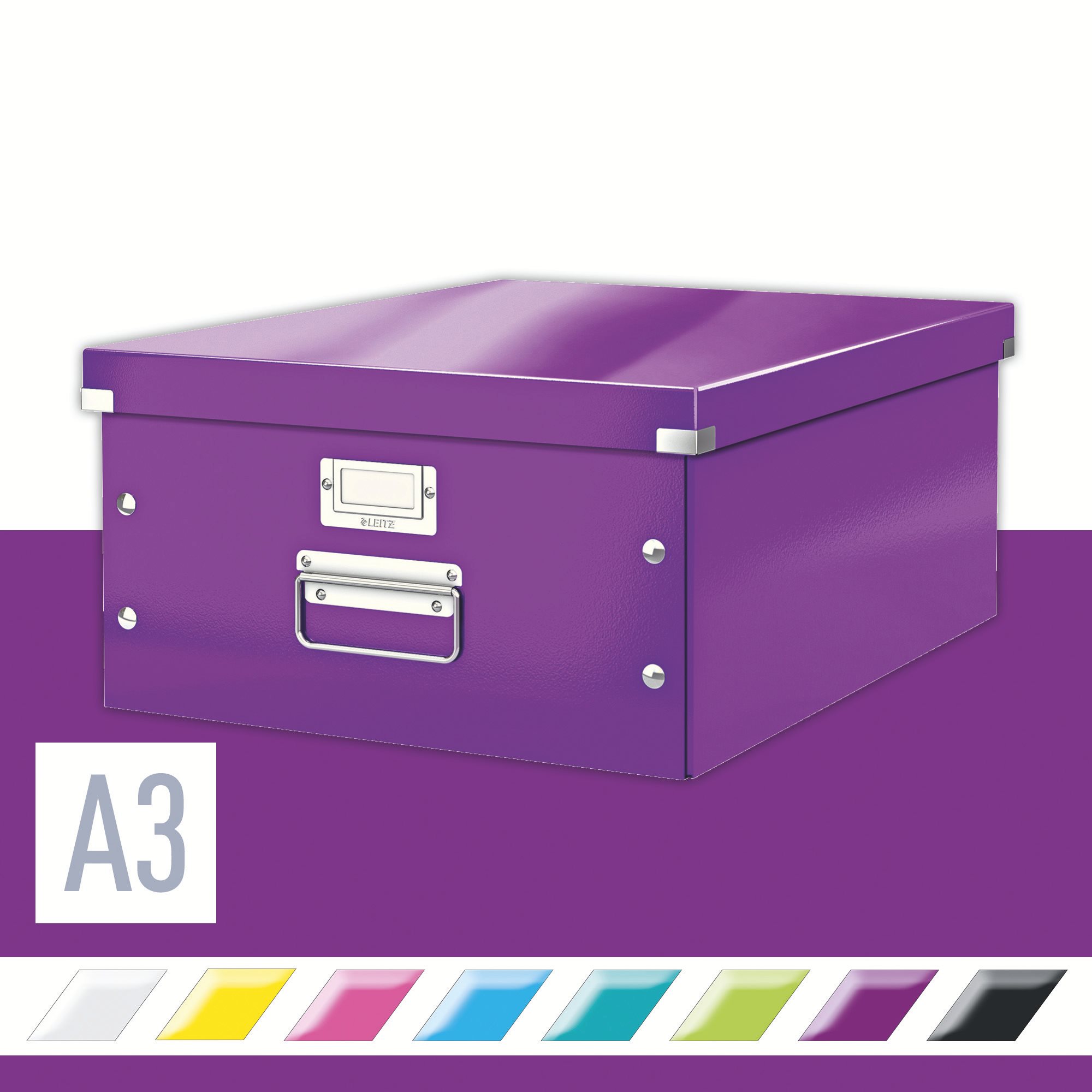 Leitz WOW Click & Store A3 - perfektní archivační krabice pro vaše dokumenty a papíry.