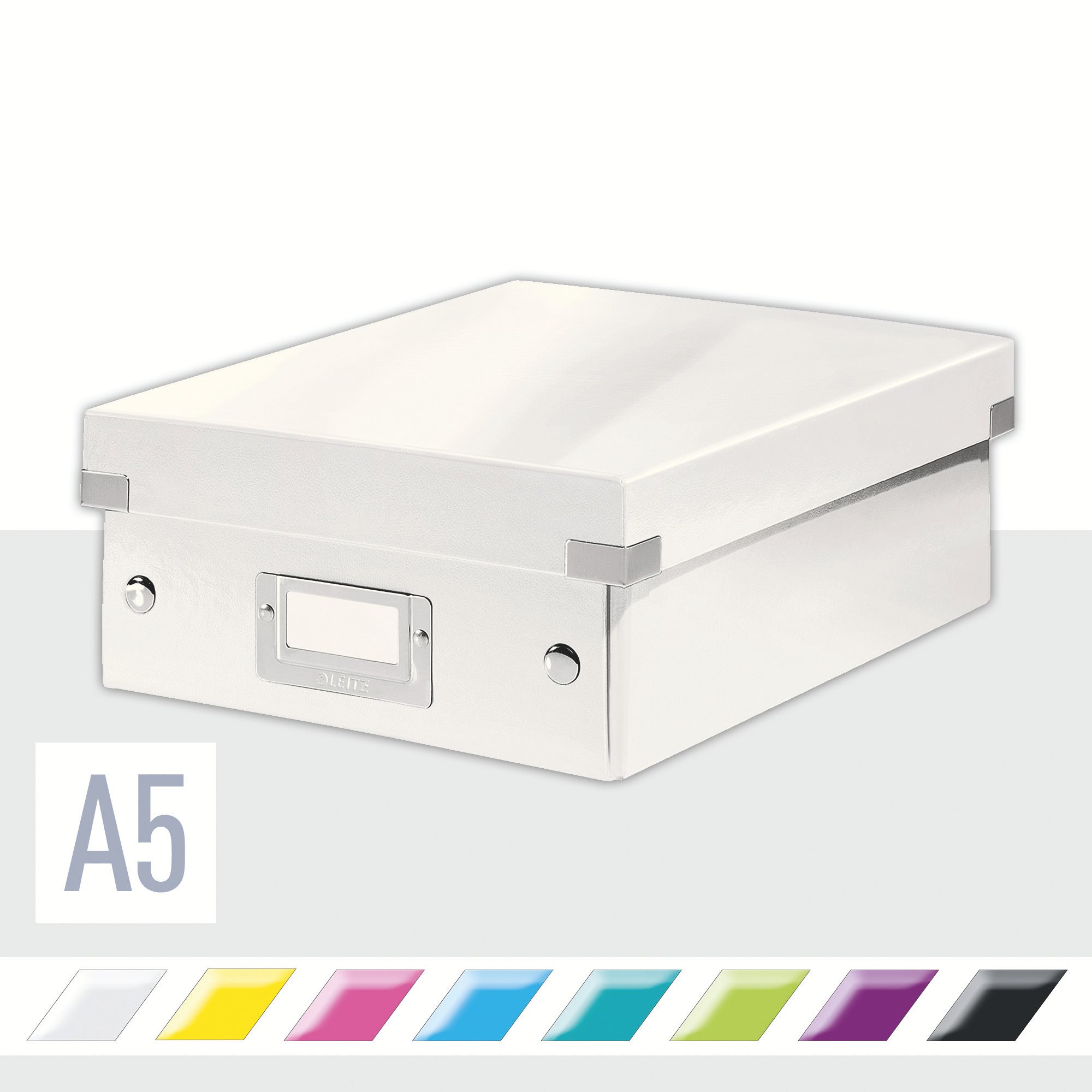 Archivační krabice LEITZ WOW Click & Store A5 v bílé barvě