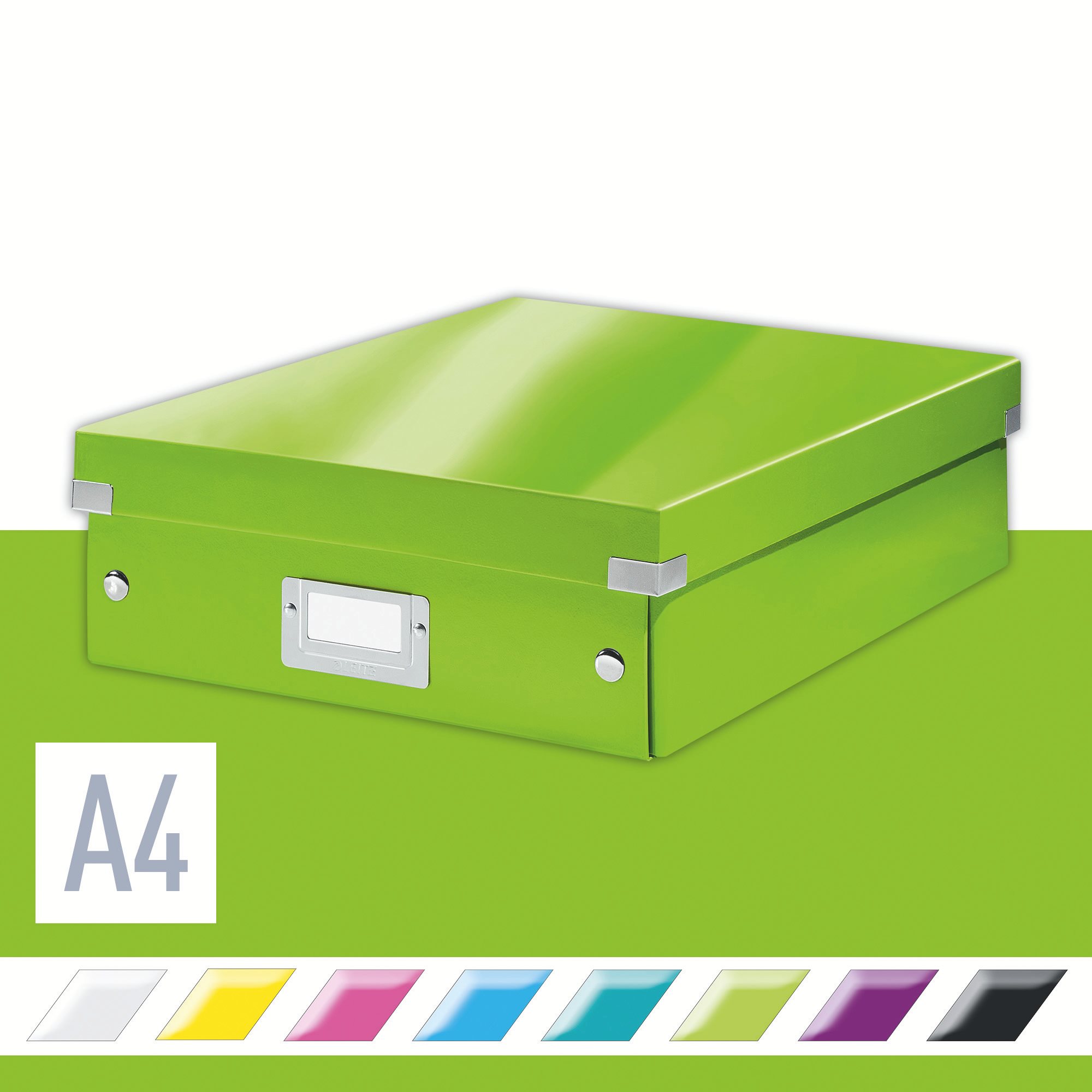LEITZ WOW Click & Store A4 28.1 x 10 x 37 cm, zelená