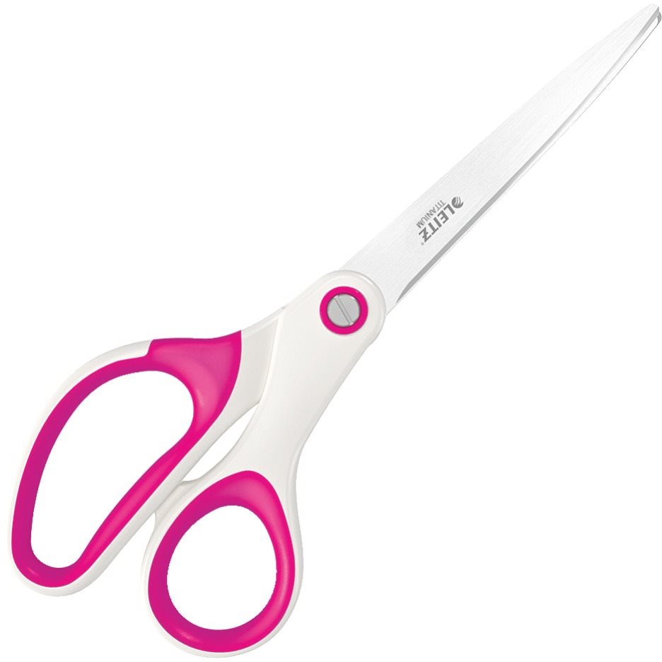 Nůžky LEITZ WOW v růžové barvě, délka 20,5 cm