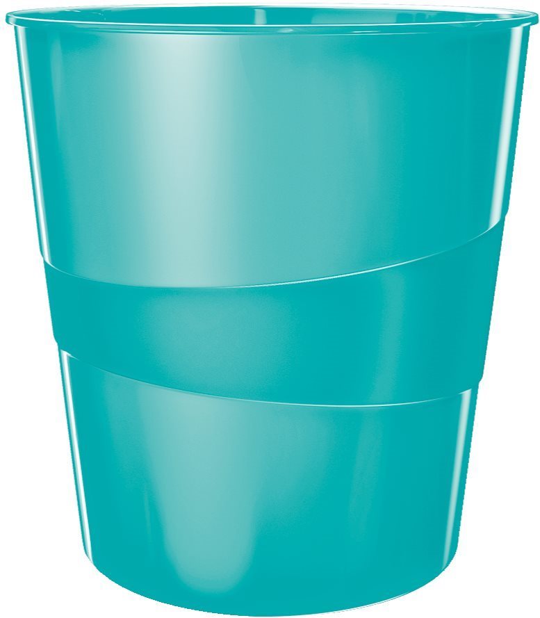 LEITZ WOW 15 l, ledově modrý - kvalitní odpadkový koš