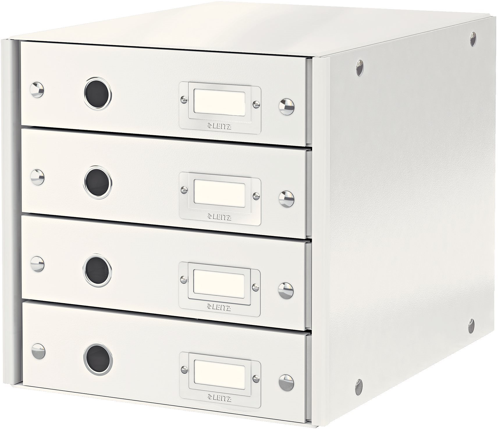 LEITZ Click & Store WOW, 4dílný set v bílé barvě pro organizaci kanceláře.