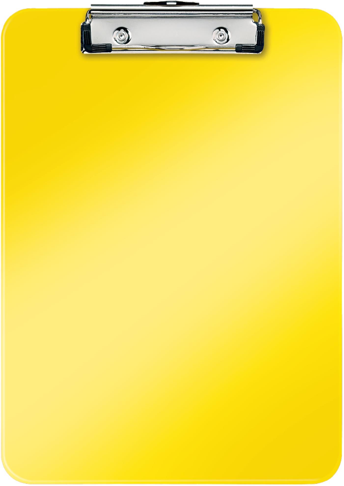 Leitz WOW A4, žlutá - deska s klipem a podložkou