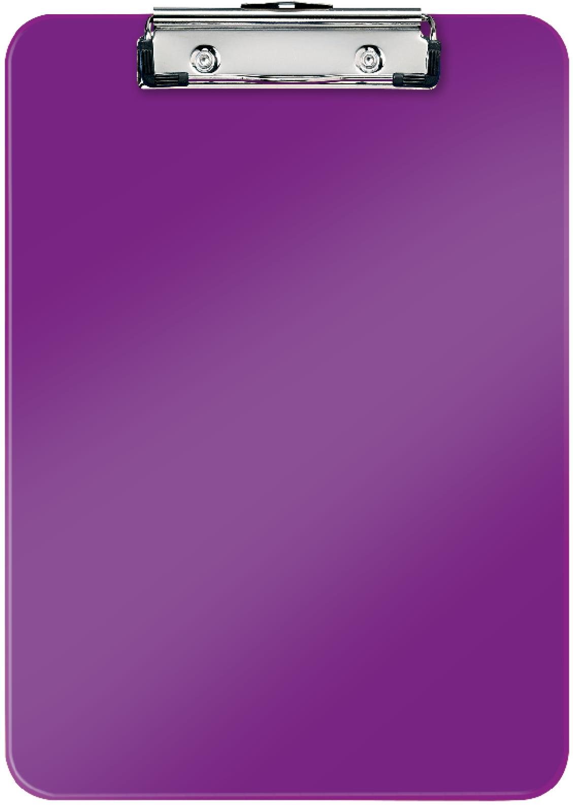LEITZ WOW A4, purpurová Deska s klipem a podložkou