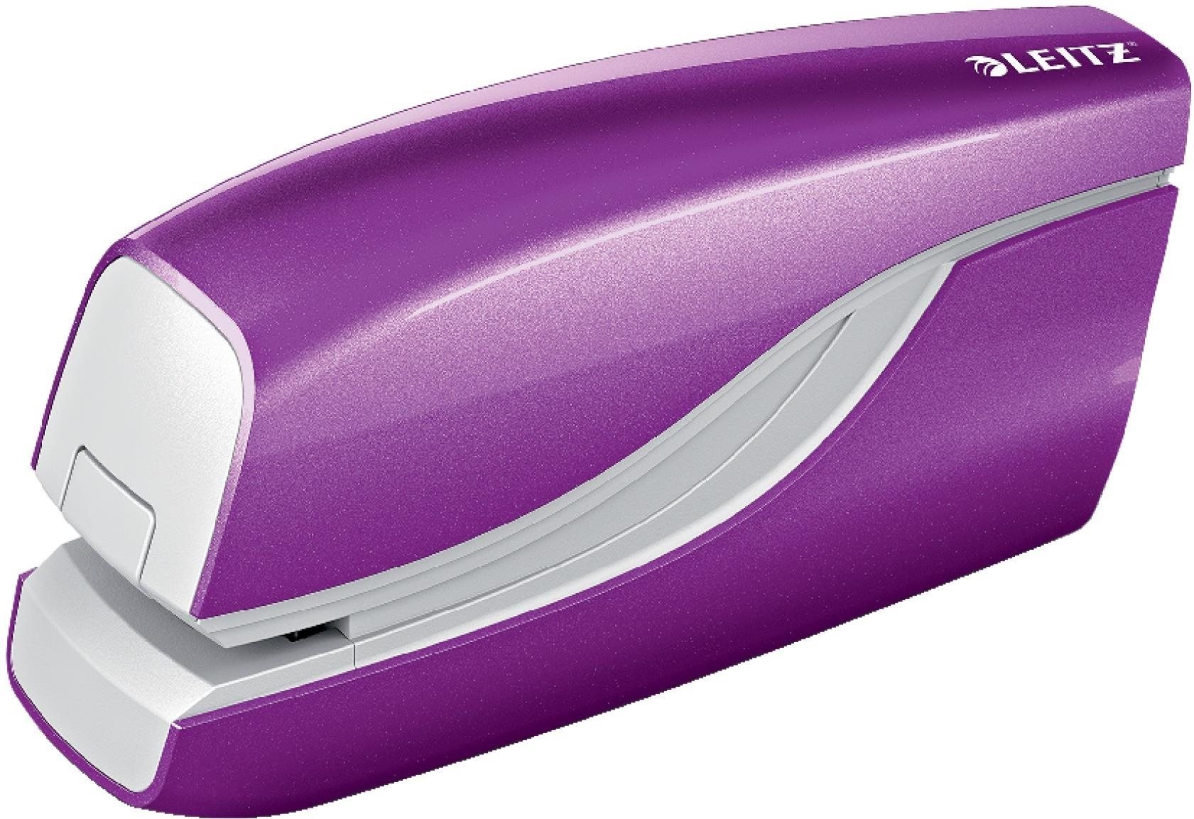 Sešívačka LEITZ NeXXt WOW 5566 v purpurové barvě
