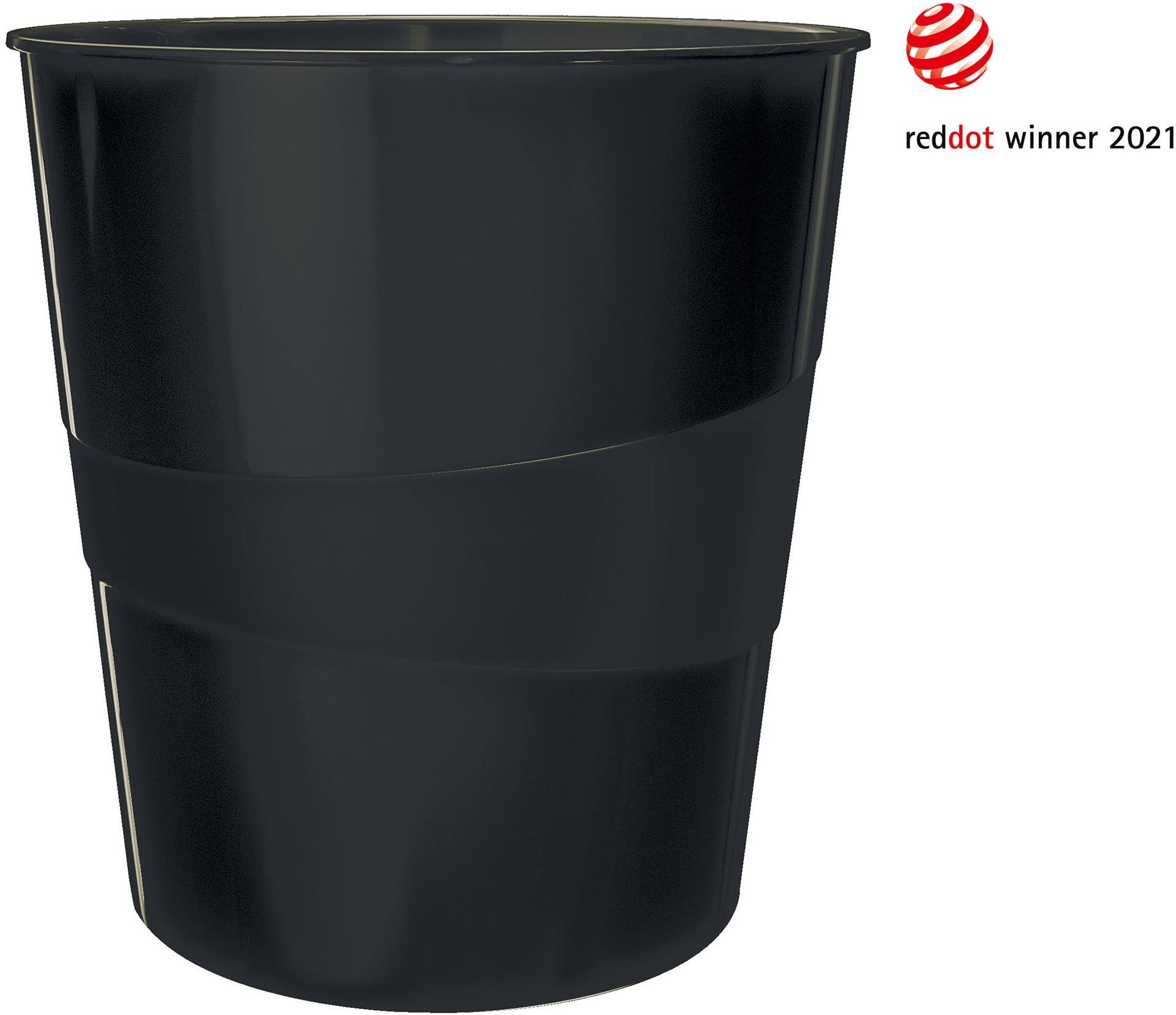 Ekologický odpadkový koš LEITZ RECYCLE 15 l, černý