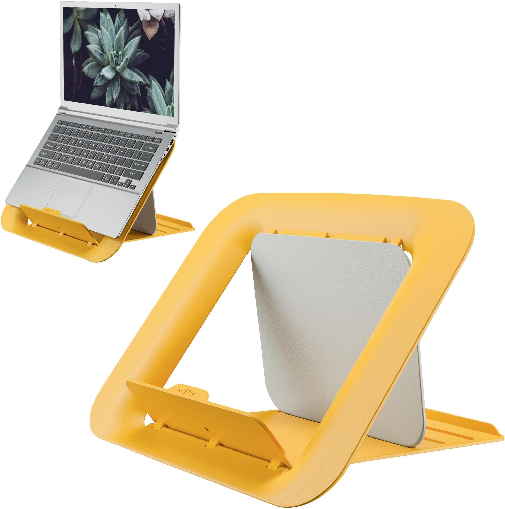 Žlutá podložka pod notebook LEITZ ERGO Cosy