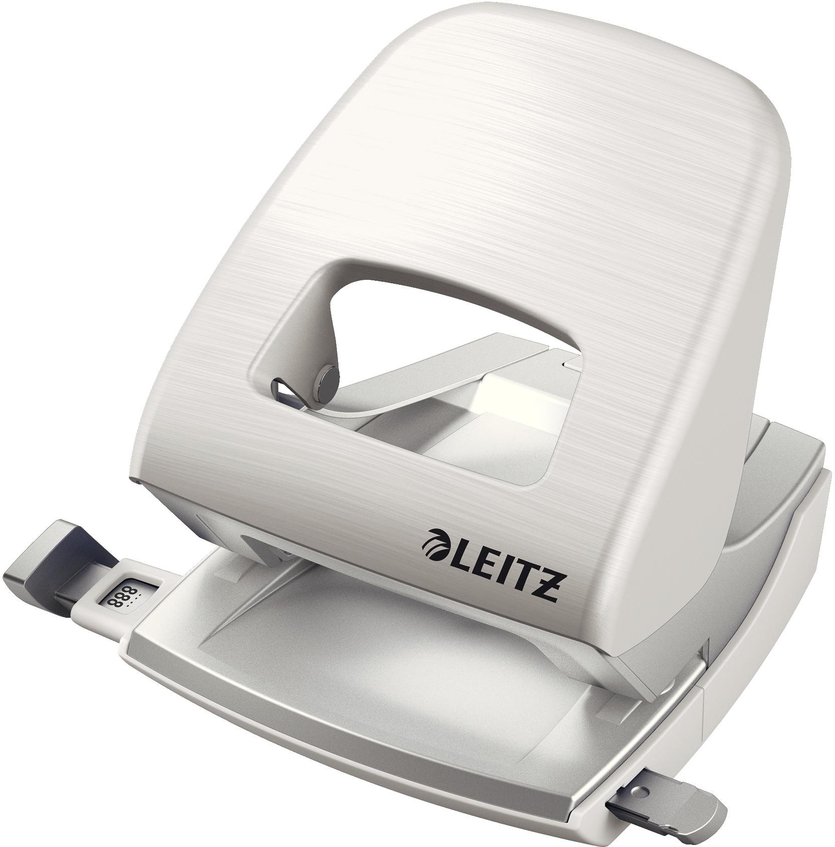 LEITZ NeXXt STYLE 5006, bílá - kvalitní děrovačka pro kancelář a domácnost