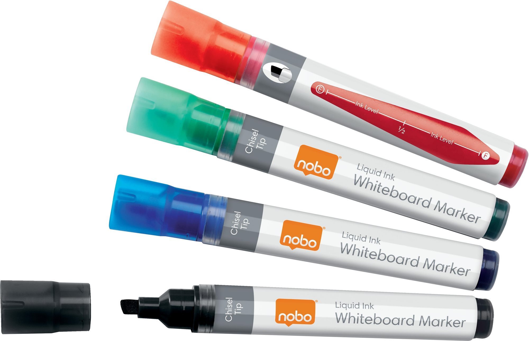 NOBO Liquid Ink Whiteboard Pens Chisel Tip - mix barev
