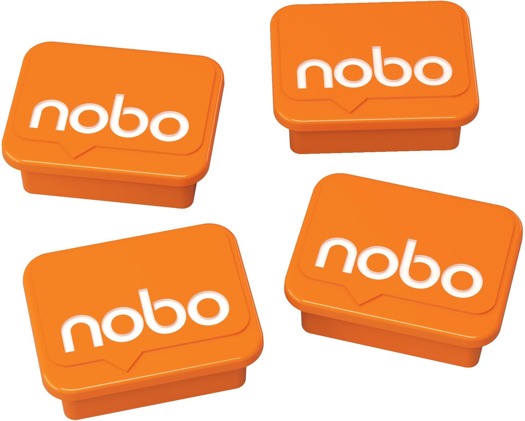 NOBO 18 x 22 mm, oranžový - balení 4 ks