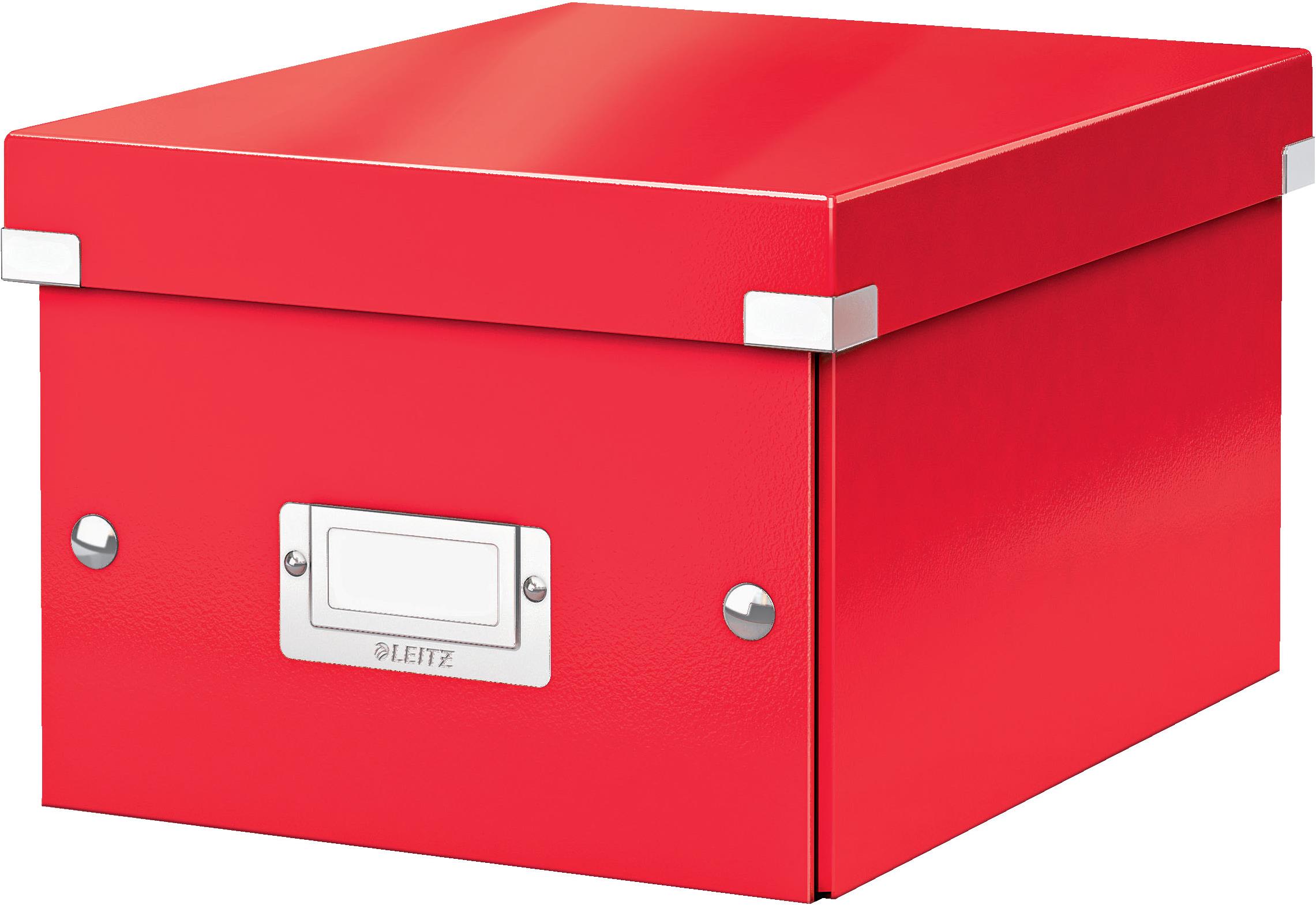 Archivační krabice LEITZ WOW Click & Store A5 22 × 16 × 28.2 cm, červená