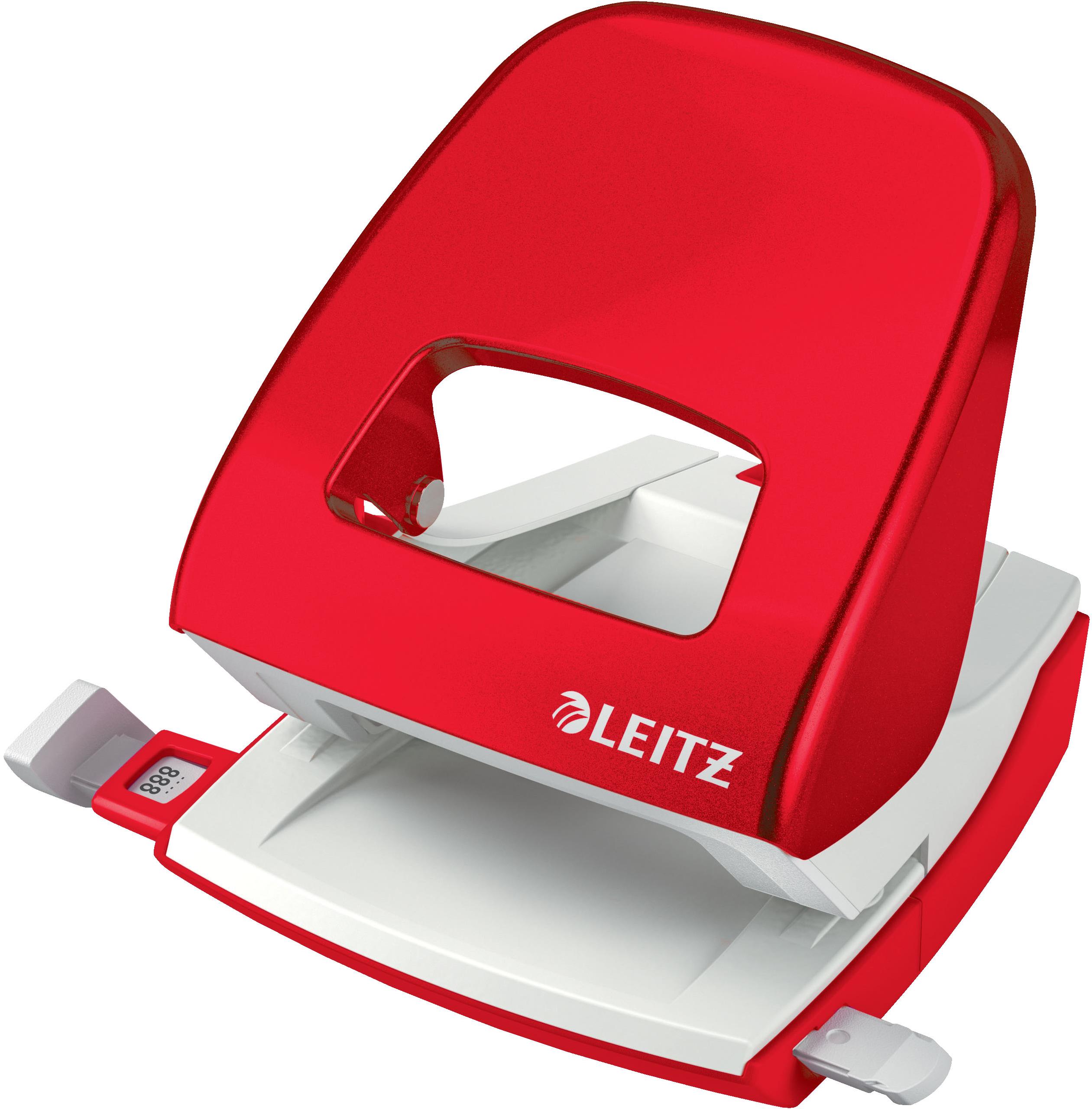 Děrovačka LEITZ WOW NeXXt 5008 metalická červená