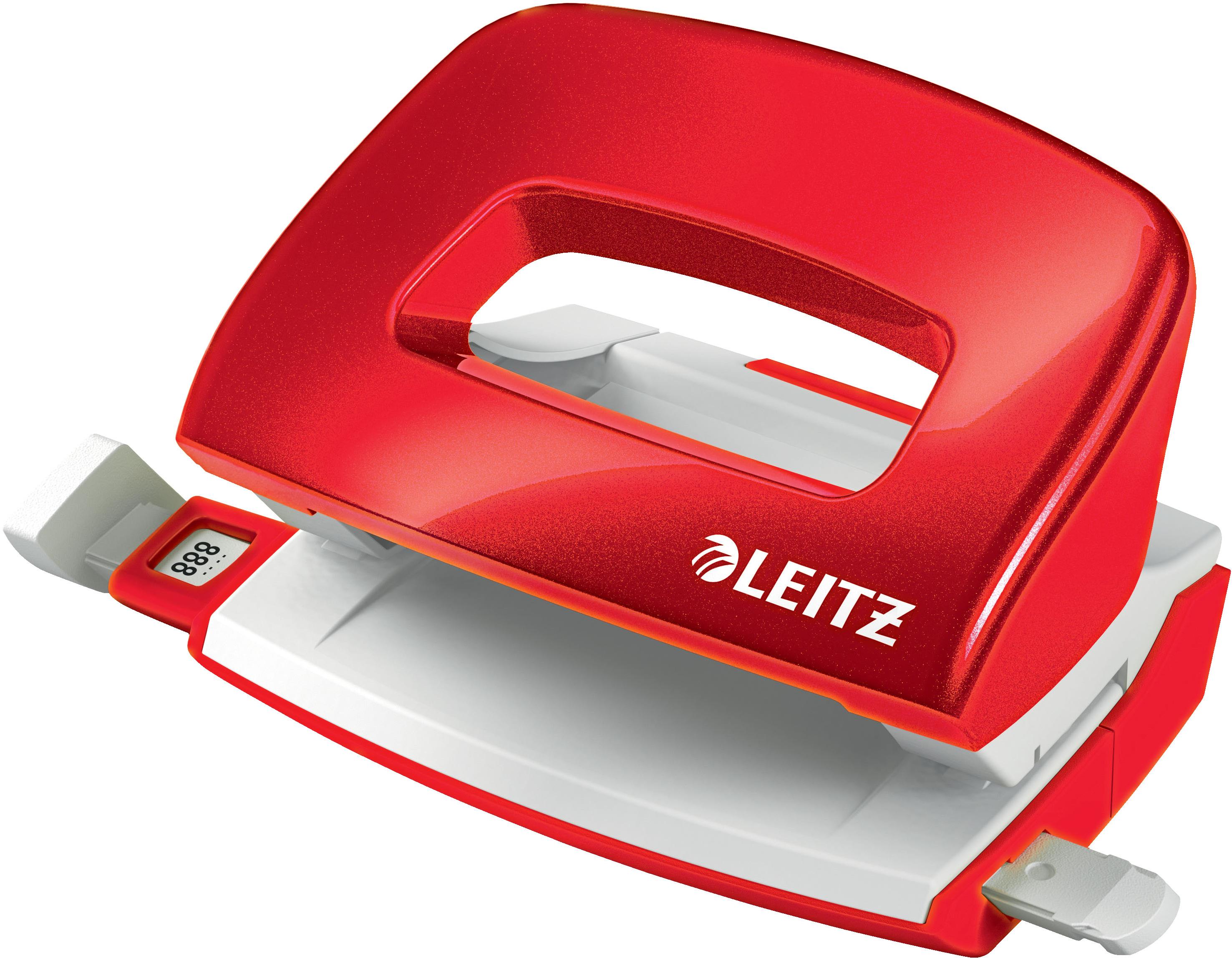 Děrovačka LEITZ WOW NeXXt 5060 červená pro kancelář a papírnictví
