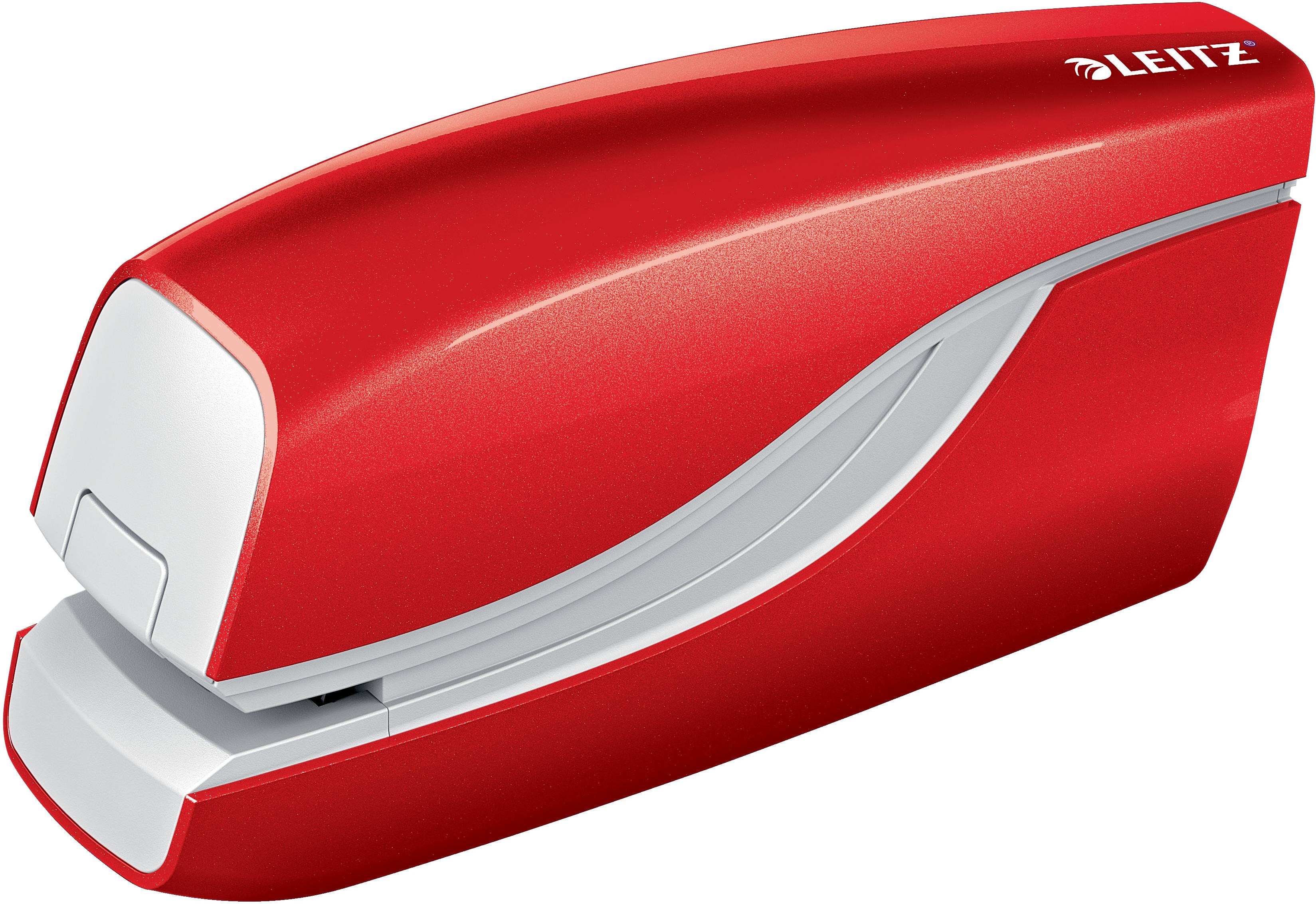 Sešívačka LEITZ WOW NeXXt 5566 v červené barvě