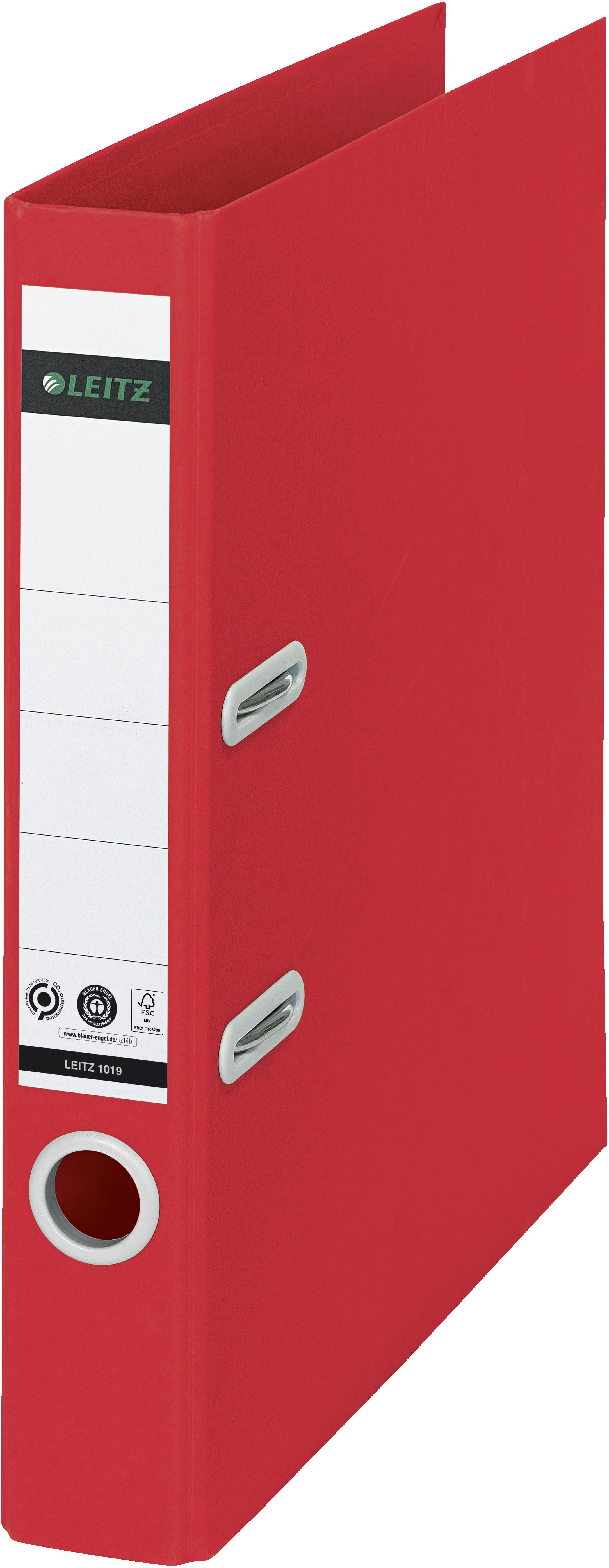 Šanony Leitz Recycle 180° A4 50 mm červený