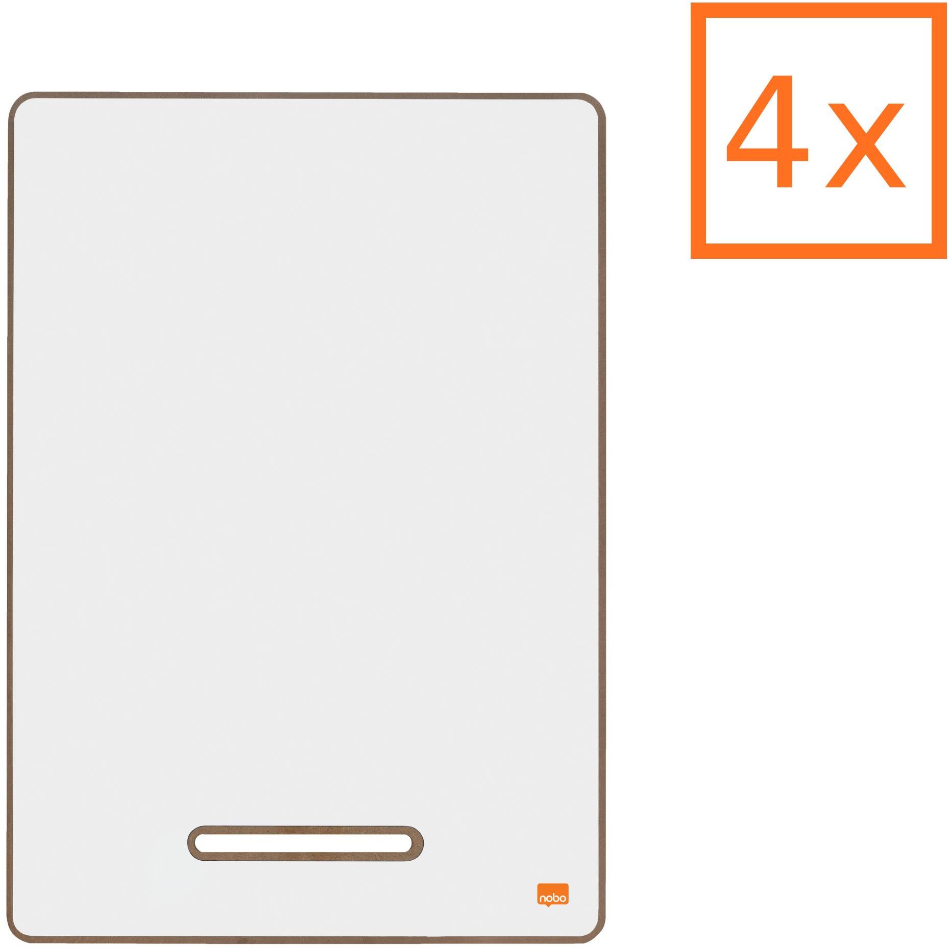 NOBO A4 mini, oboustranná, s odnímatelným stojanem - sada 4 ks