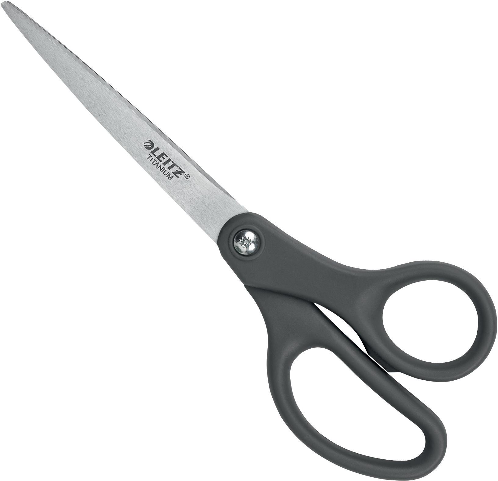 Leitz titanové nůžky 18 cm, šedé