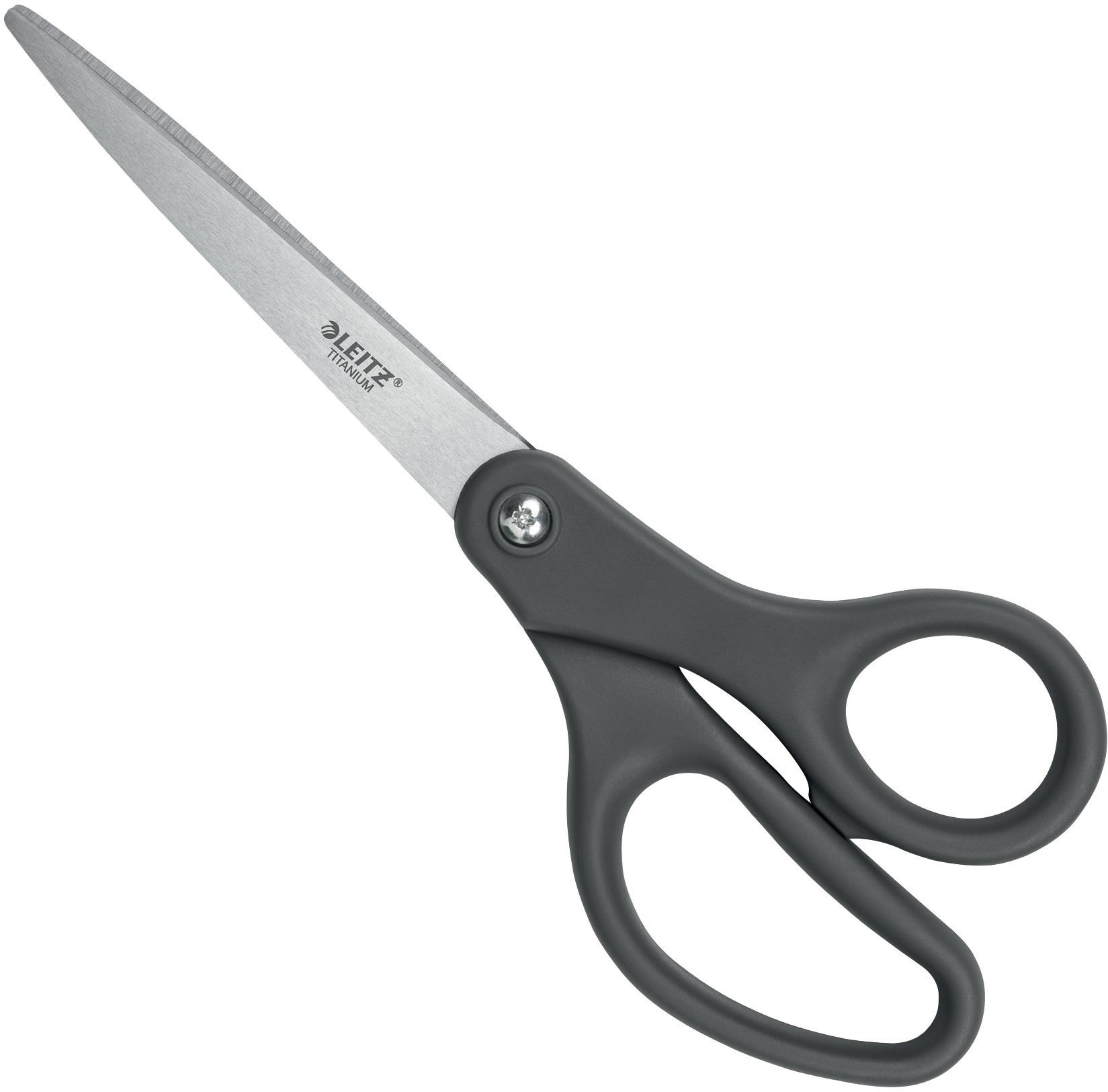 Leitz titanové nůžky 18 cm, šedé