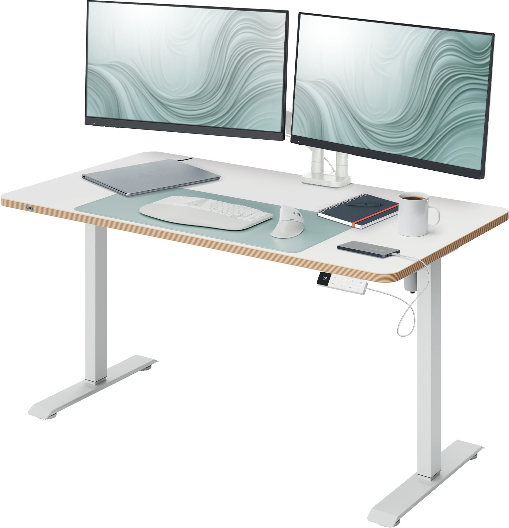 LEITZ Ergo elektrický 120 x 70 cm, bílý