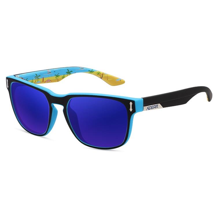 KDEAM Andover 6 Black & Pattern / Blue