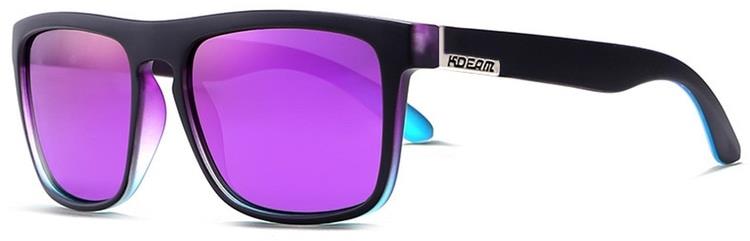 KDEAM Sunbury 3 Black & Purple / Purple