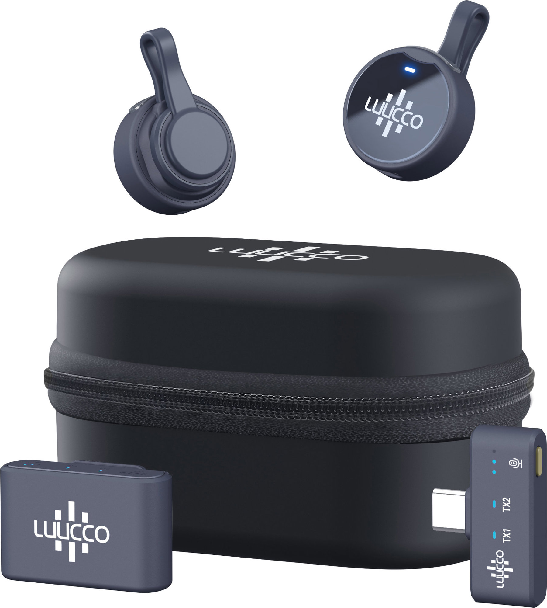 LUUCCO AirWave Pro K2 Combo Wireless Lavalier Microphone Set