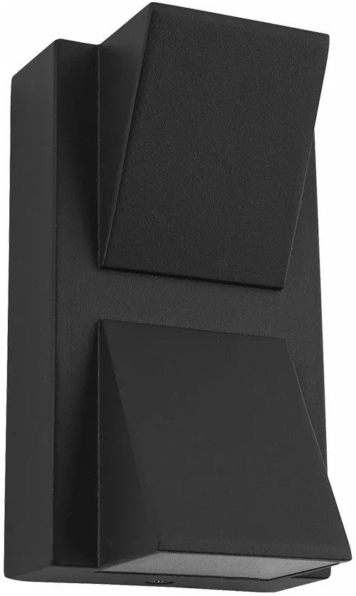 Luxera Prezent Nautic LED 2 × 3 W IP44, venkovní nástěnné svítidlo, černé
